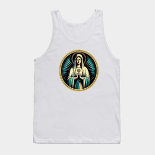 Our Lady of Fatima Rosary Prayer Holy Blessed Mary Catholic Tank Top